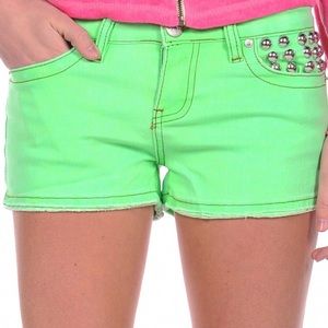 Vintage Havana Girls Stud Pocket Jean Shorts